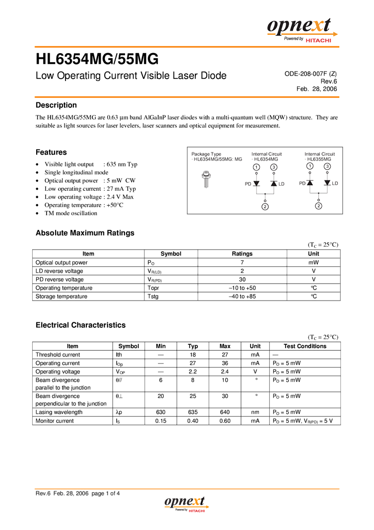 635nm Laser Diode