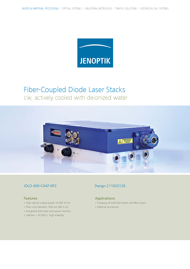 High Power Stack 807nm, 400W