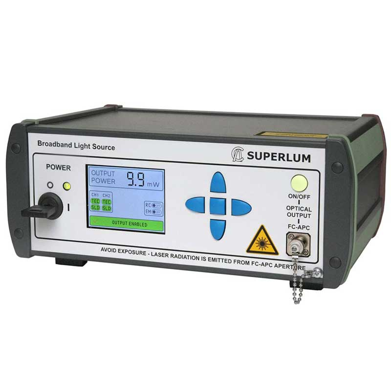 Precision 840nm Benchtop Broadband Light Source with Extended Bandwidth