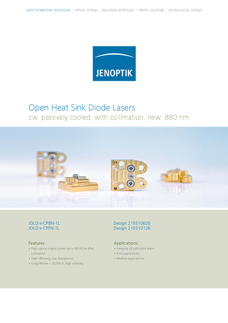 976nm Laser Diode Array, 90W