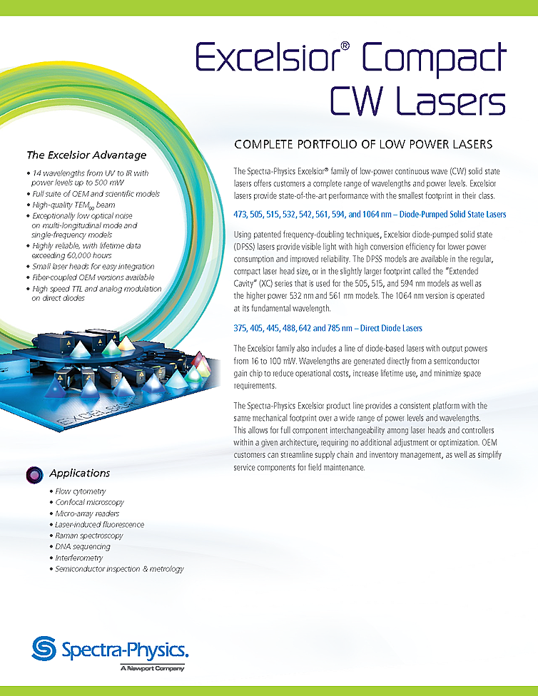 CW Laser, 532nm, 50mW