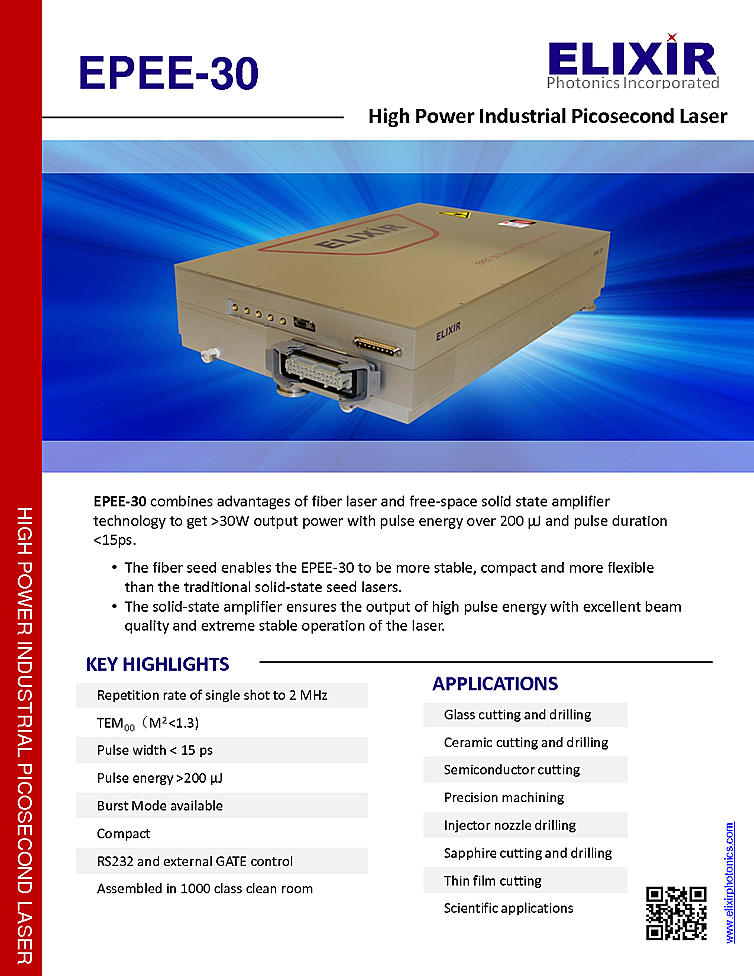 Picosecond Laser, 1064nm, 200µJ