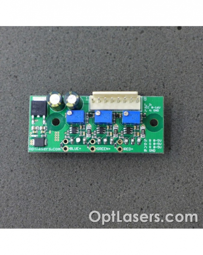Low Cost 3 Channel Laser Driver Module, 3 x 1 Amp Outputs