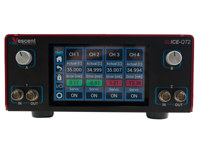 Precision temperature controller with 4 independent channels, autotune and PID control per channel