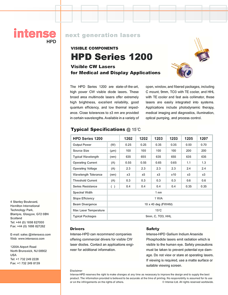 Laser Diode 635nm | 700mW